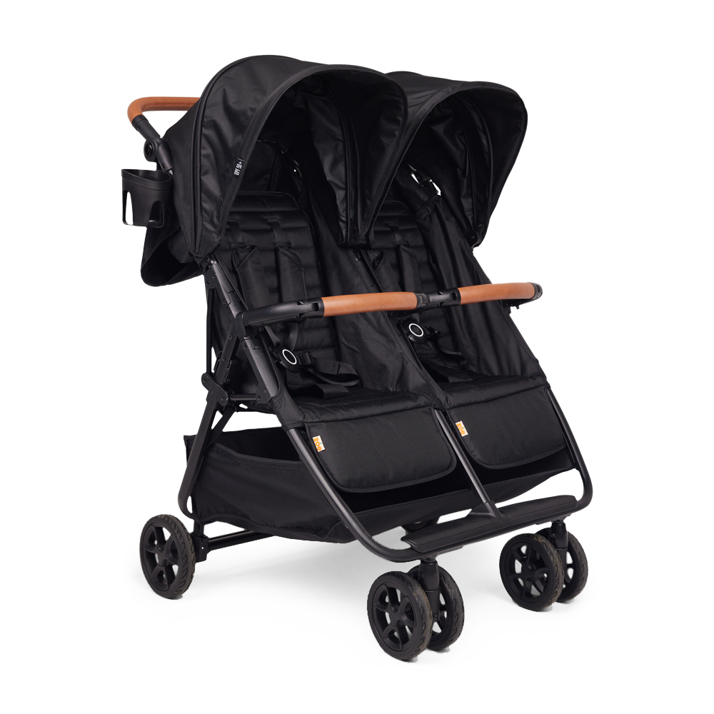 Zoe Twin: Lightweight Double Stroller Luxe Grey