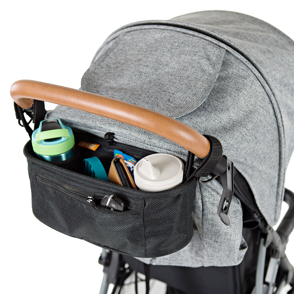 Zoe Universal Parent Organizer Console for Strollers Black