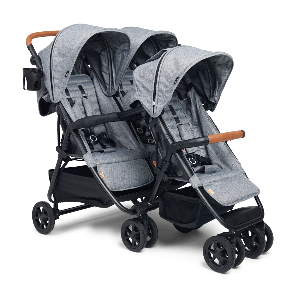 Zoe Trio: Lightweight Triple Stroller Luxe Black