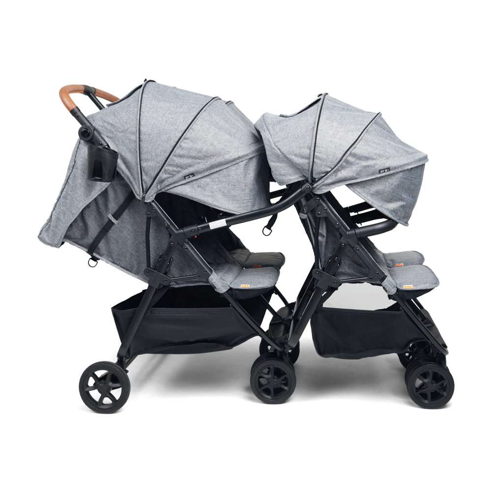 Zoe Tribe: Compact Quad Stroller Luxe Black