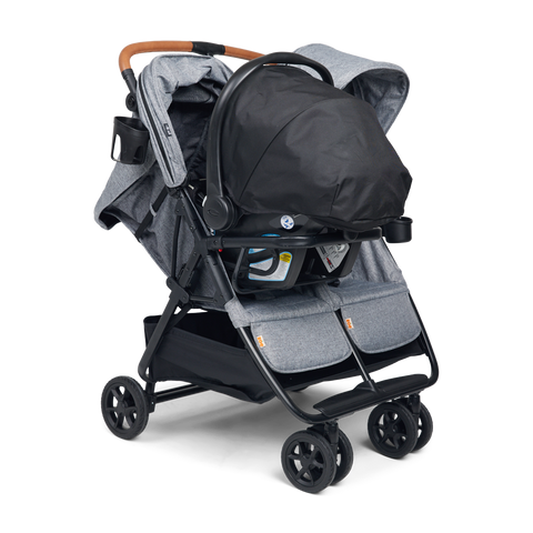 best double stroller compatible with chicco keyfit Tour/Twinᵛ²/Trioᵛ² Car Seat Adapter